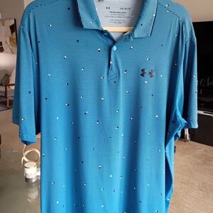 Under Armour Men’s Blue Performance Golf  Polo Shirt